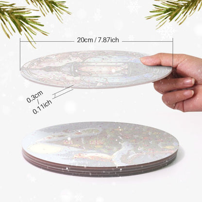 Malen nach Zahlen - 4 Tischsets | Winter-Motiv