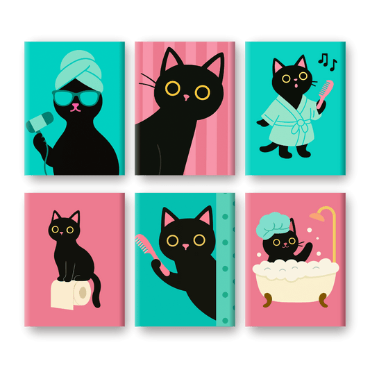 Badezimmer-Katzen