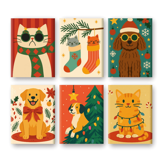 Katzen und Hunde Weihnachts