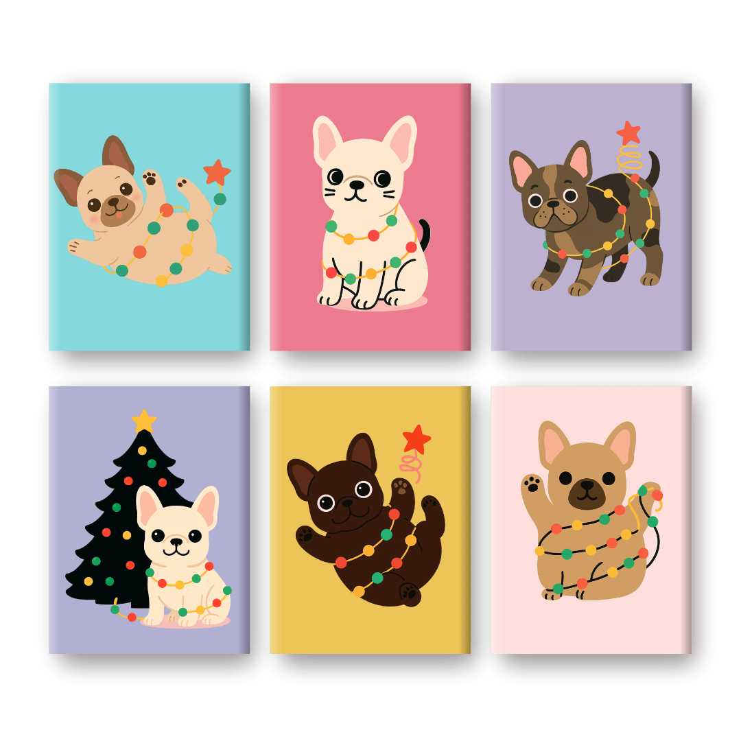 Weihnachts-Bulldoggen