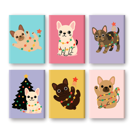 Weihnachts-Bulldoggen