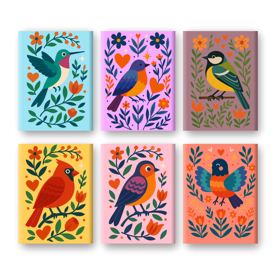 Bunte-Vögel