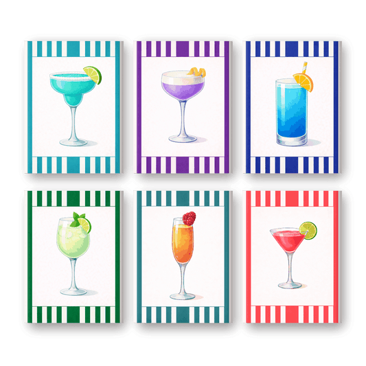 Buntes Gestreiftes Cocktail