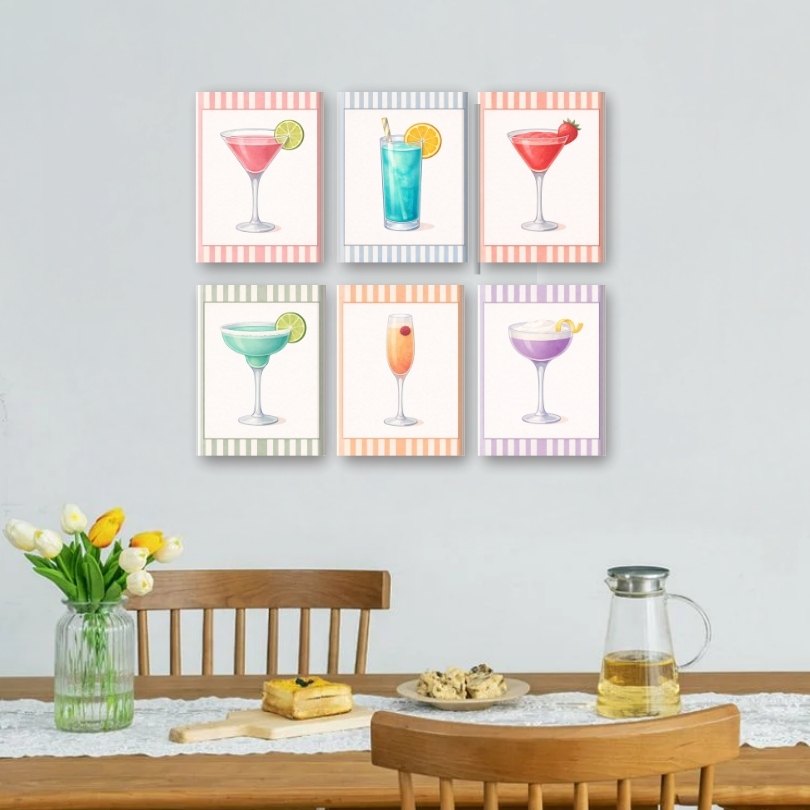 Gestreiftes Cocktail