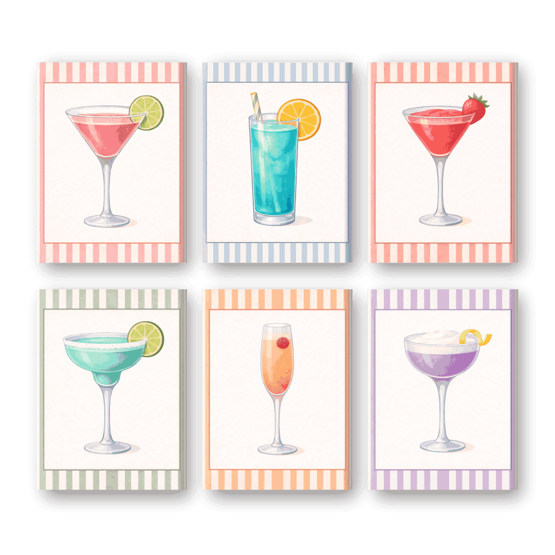 Gestreiftes Cocktail