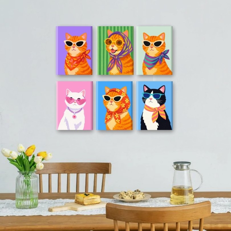 Stilvolle Katzen