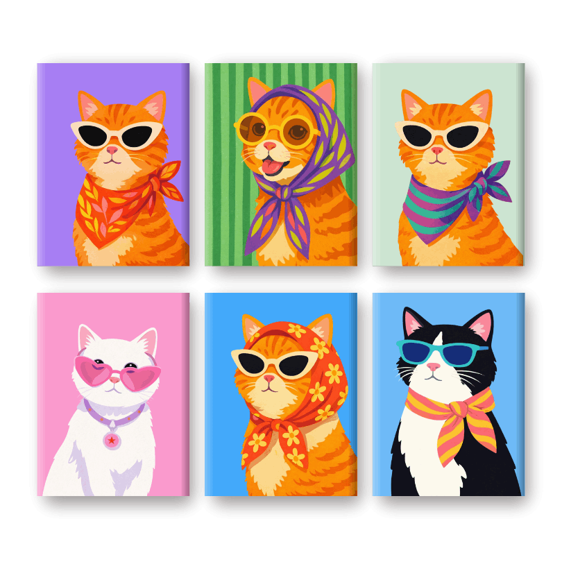 Stilvolle Katzen
