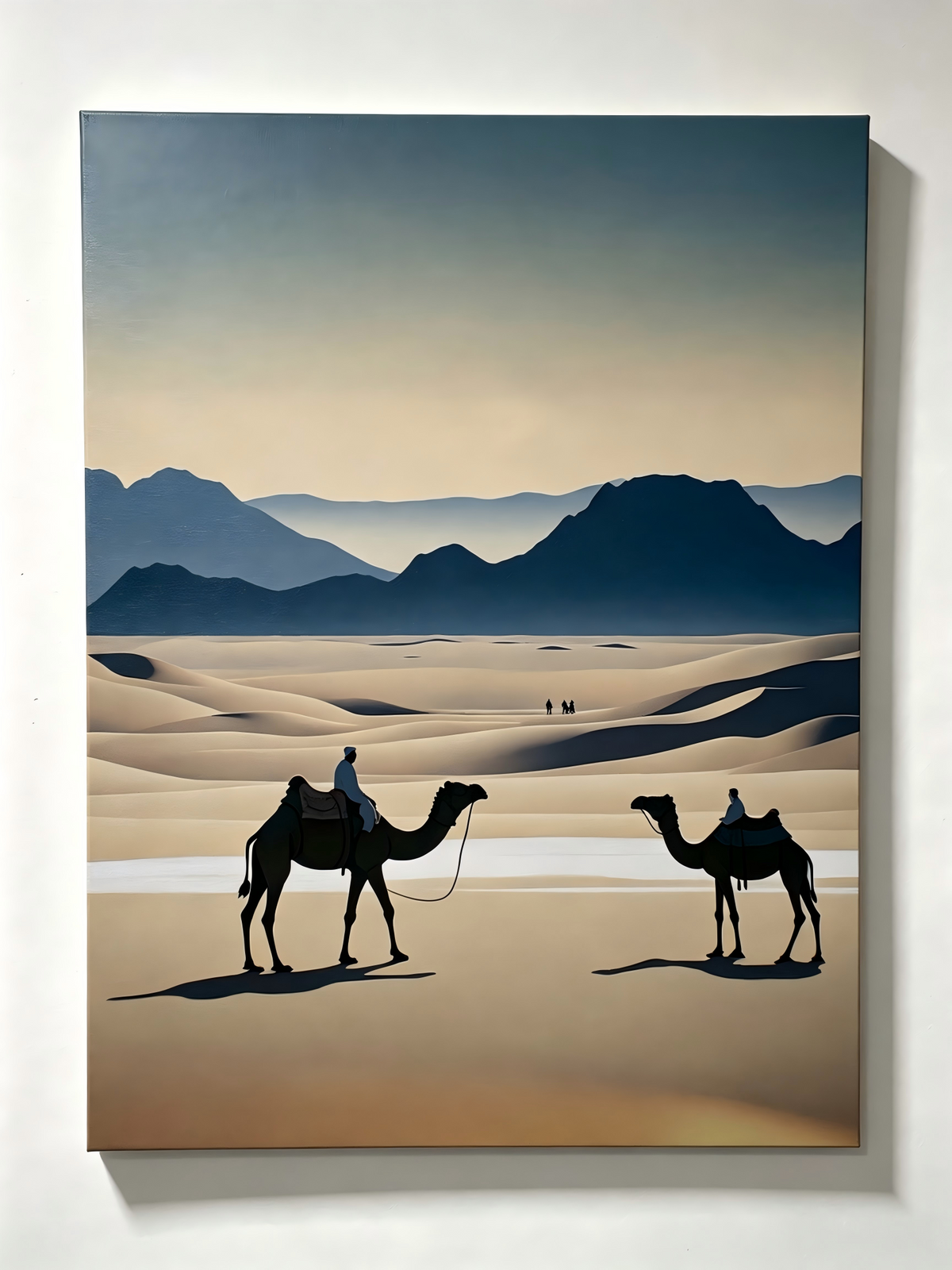 Silhouette Wüstenlandschaft- Malen nach Zahlen