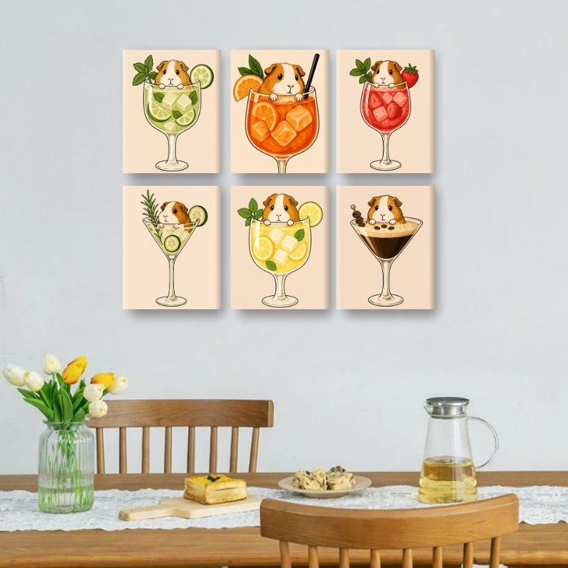 Meerschweinchen in Cocktails