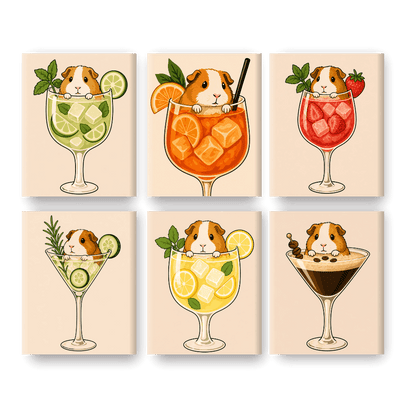 Meerschweinchen in Cocktails