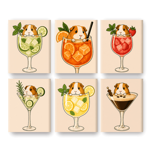 Meerschweinchen in Cocktails