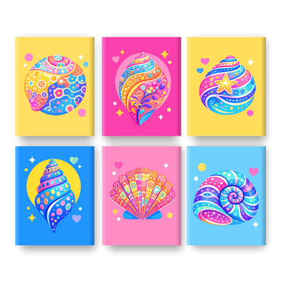 Bunte Muscheln