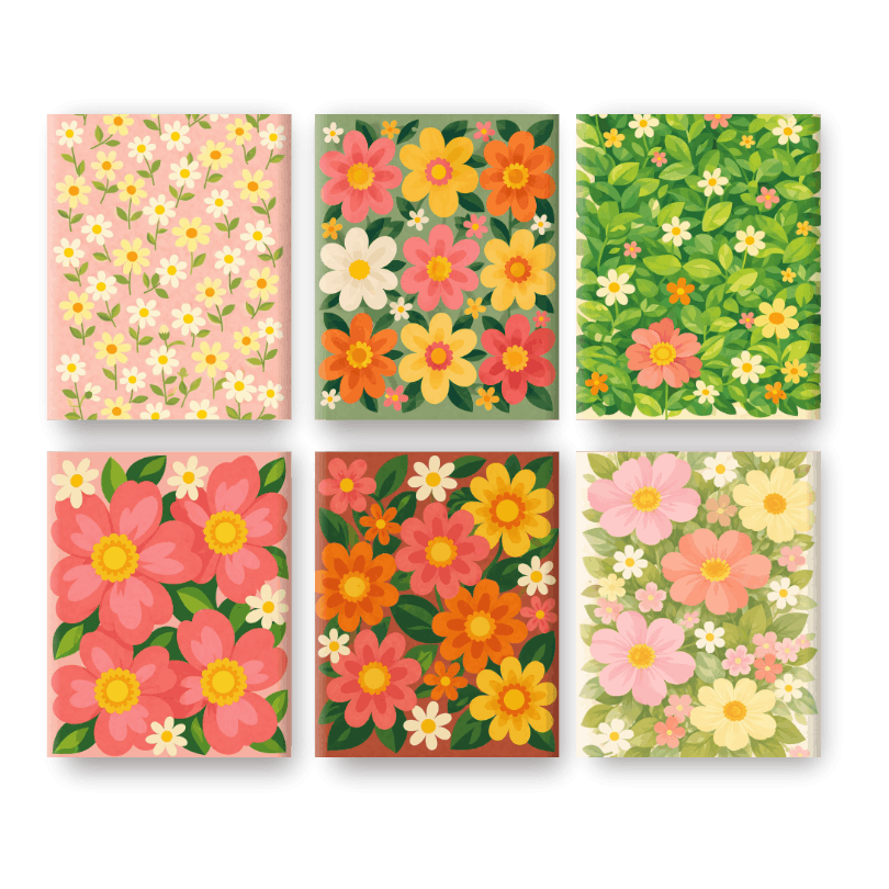 Leuchtende Blumen