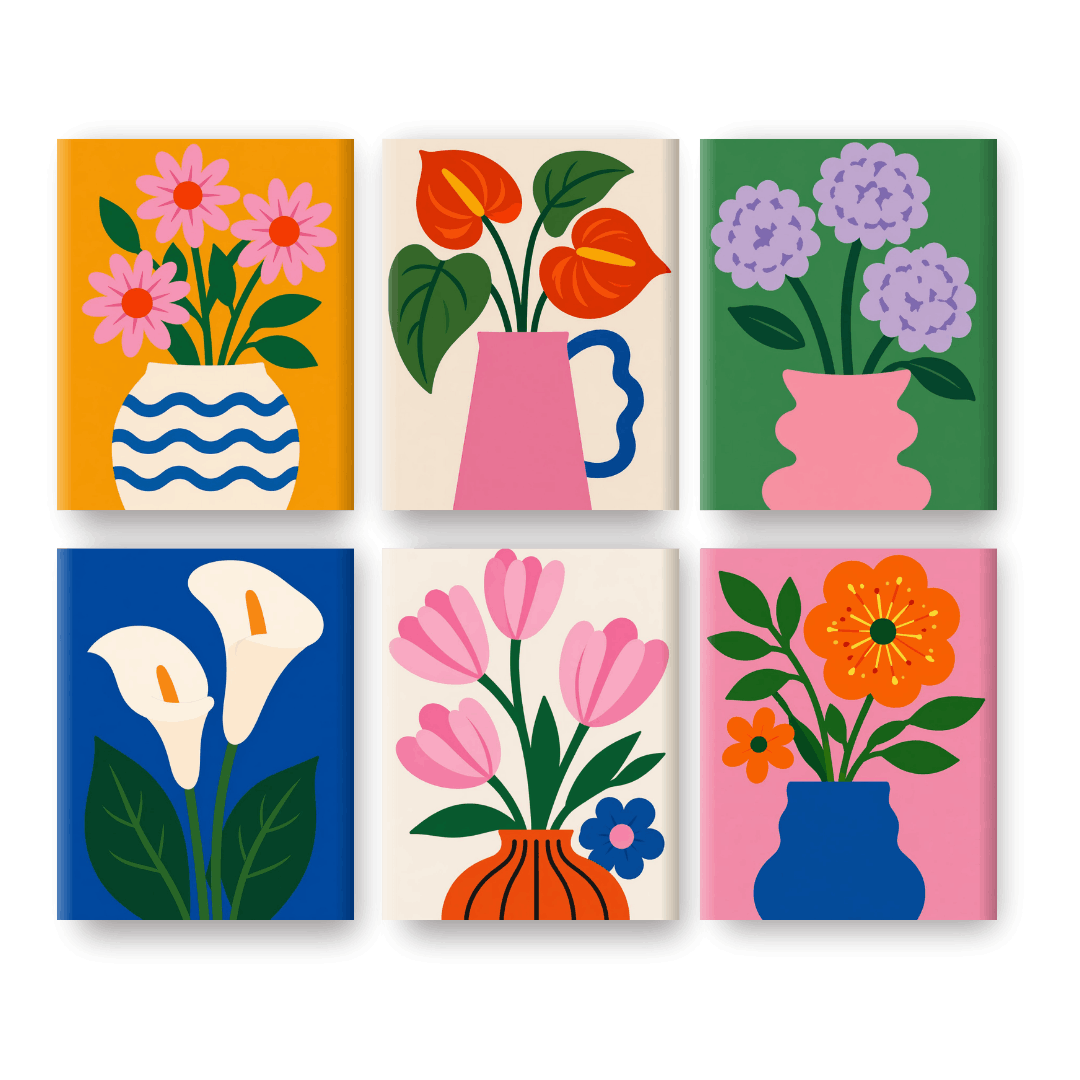 Moderne Blumenvasen