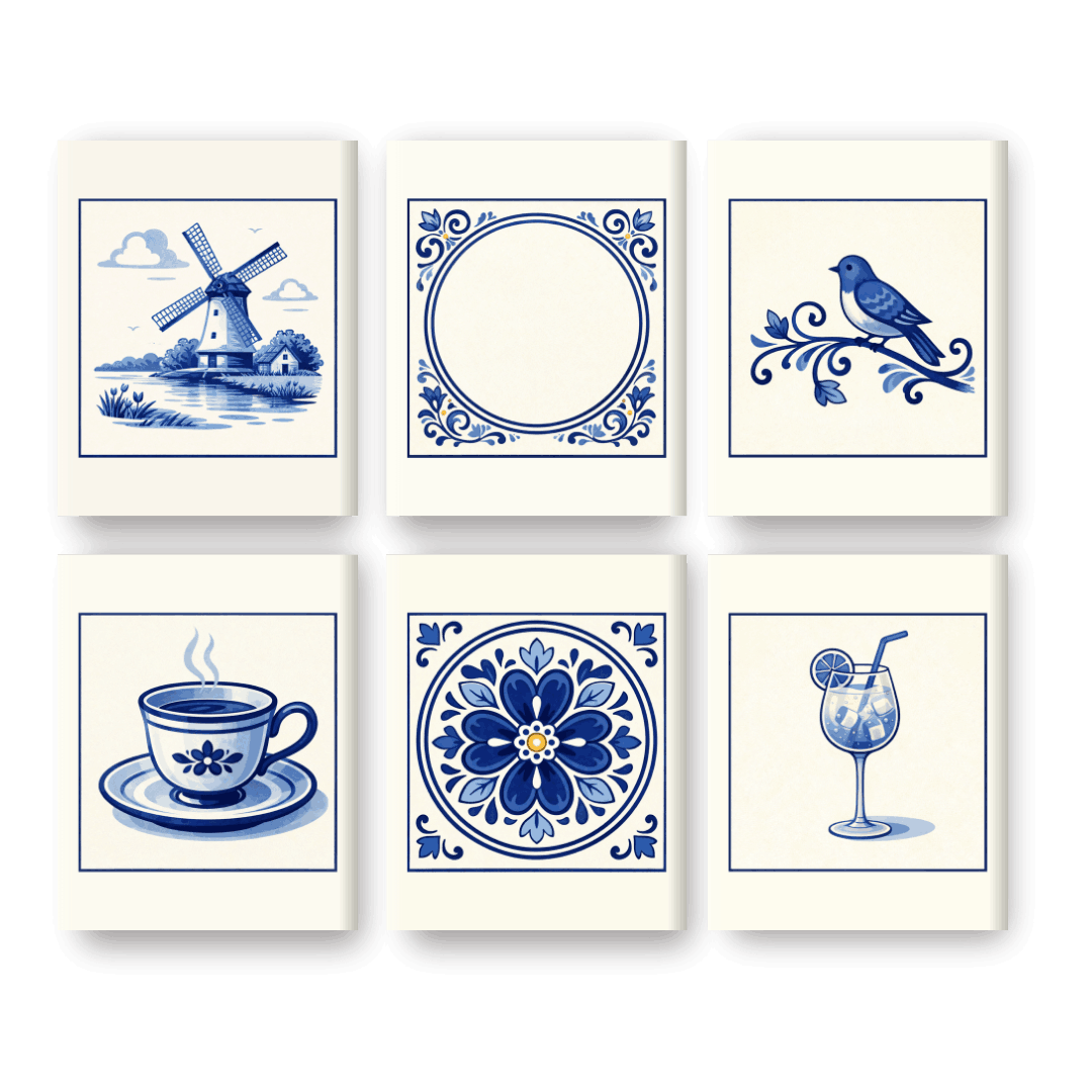 Wunderschönes Delft Blue