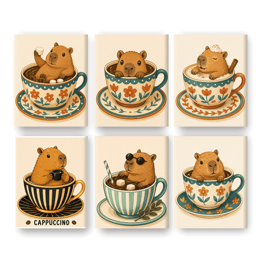Capybaras in Tassen