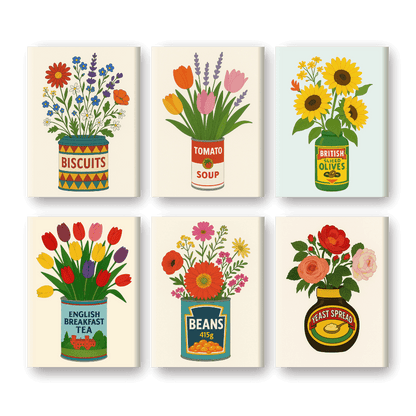 Blumen in Dosen