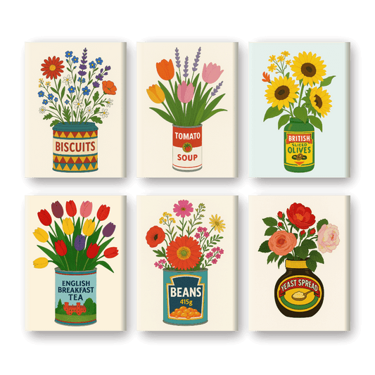 Blumen in Dosen
