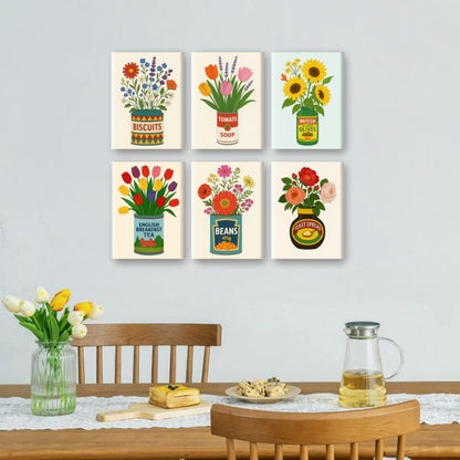 Blumen in Dosen