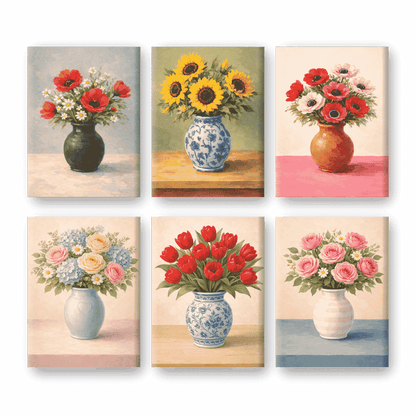 Blumen in Vasen