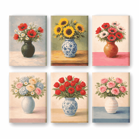 Blumen in Vasen