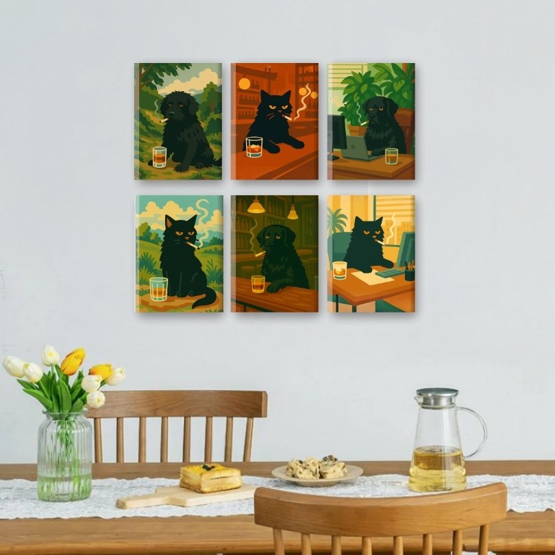 Mürrischer Hund & Katze