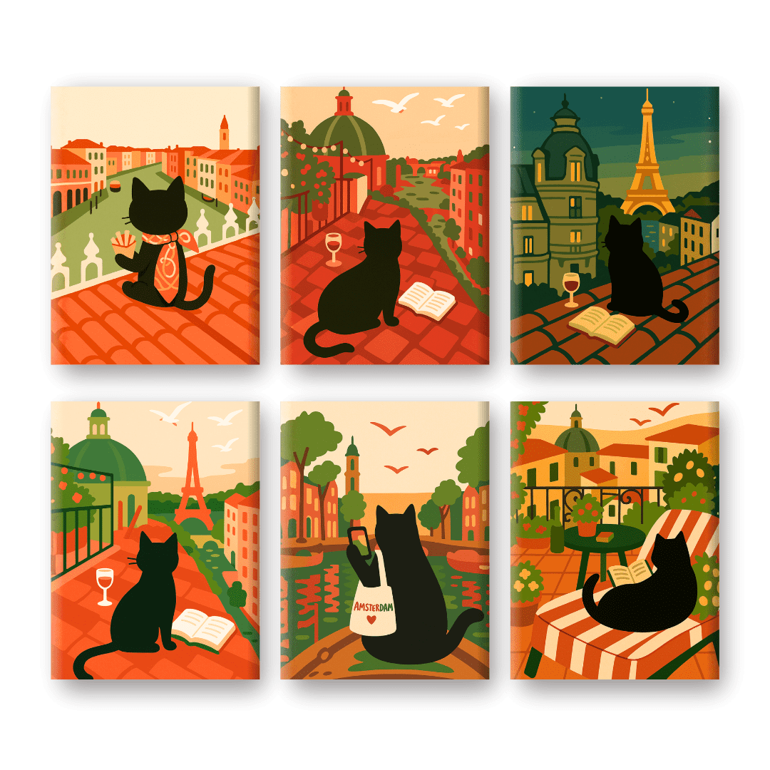 Das reisende-Katze