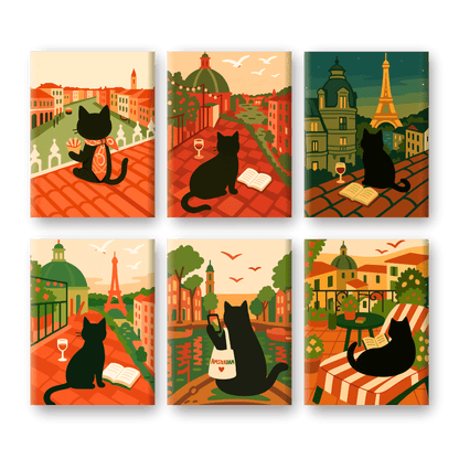 Das reisende-Katze