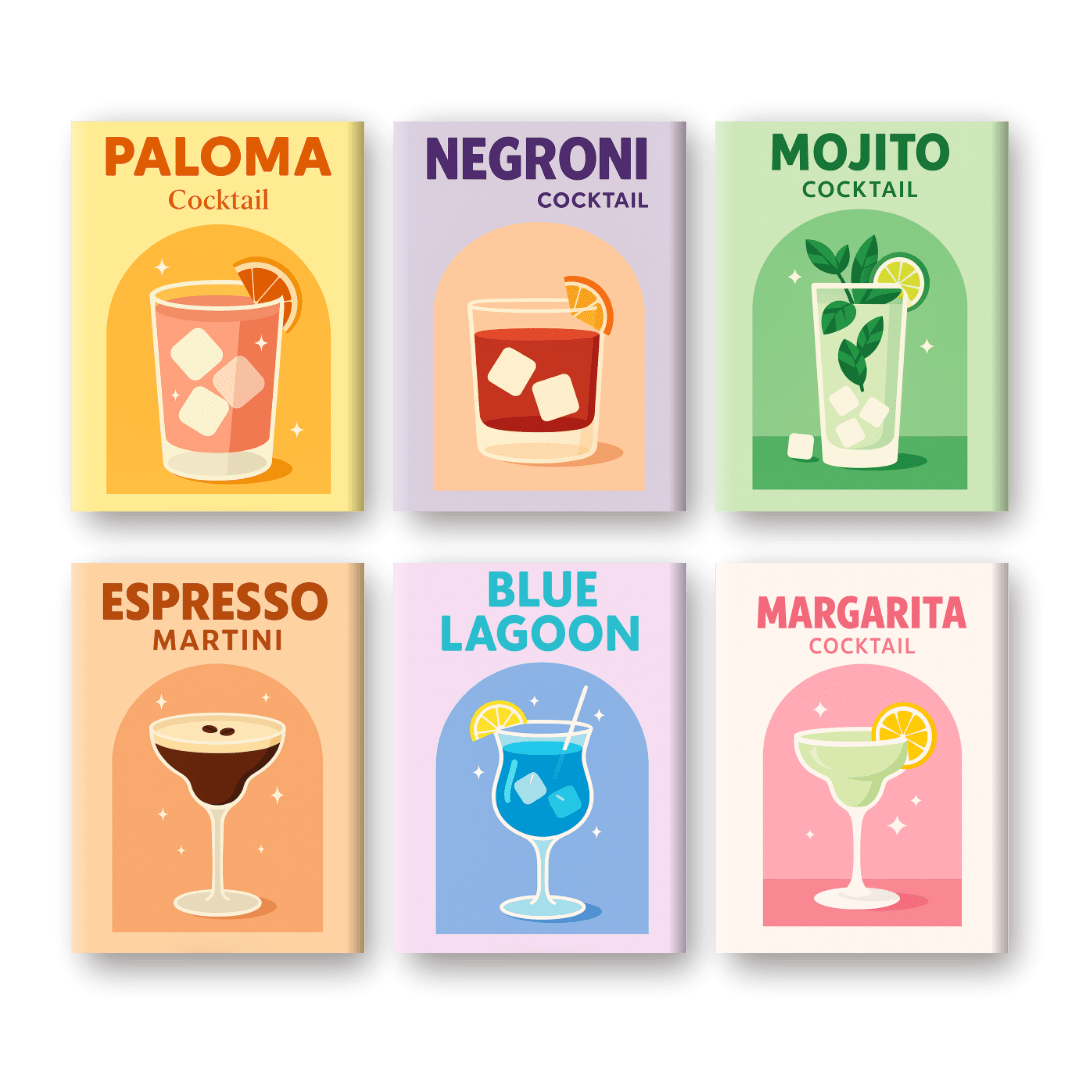 Lebhafte Cocktails