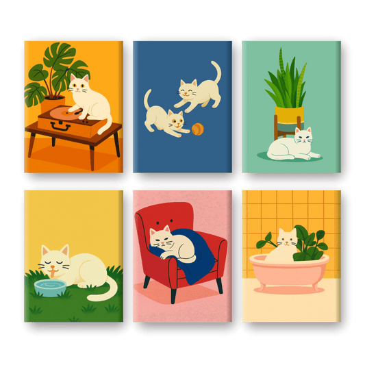 Weißes Katzen