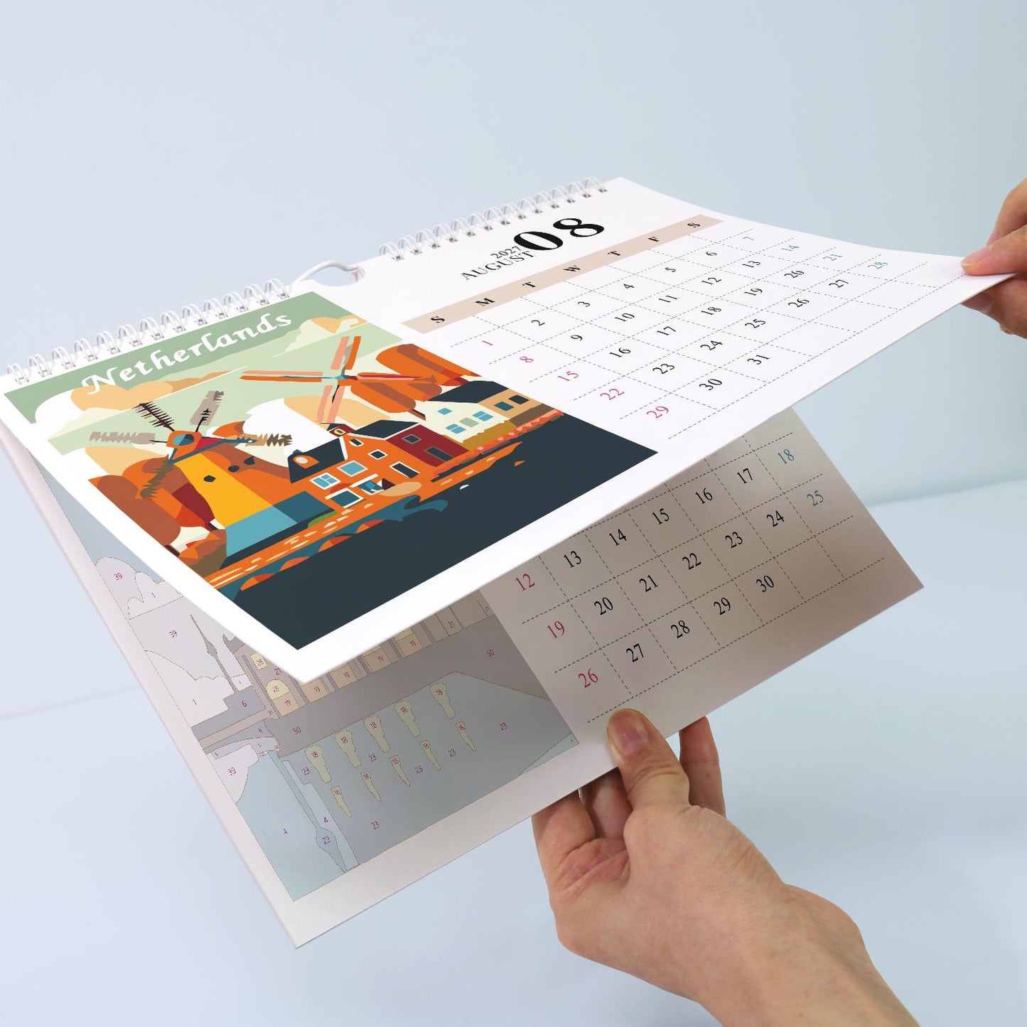 2027 Malen nach Zahlen Kalender | Berühmte Monumente Edition