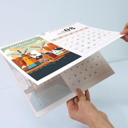 2027 Malen nach Zahlen Kalender | Berühmte Monumente Edition