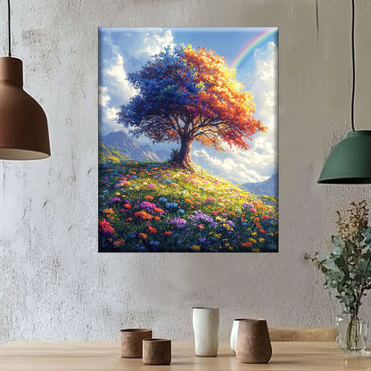 Baum des Friedens - Malen nach Zahlen