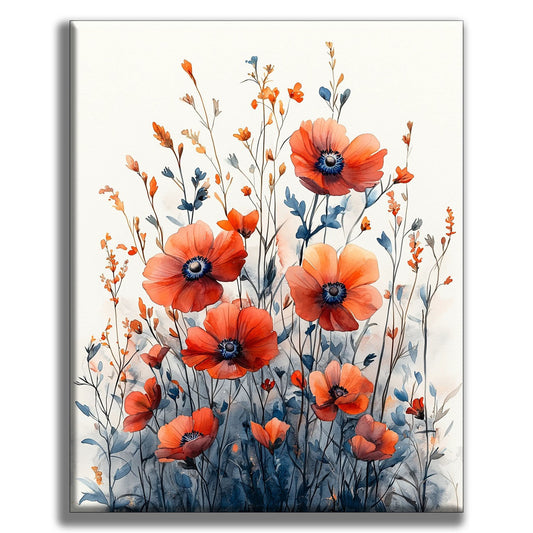 BlumengrÃ¼Ãe - Malen nach Zahlen