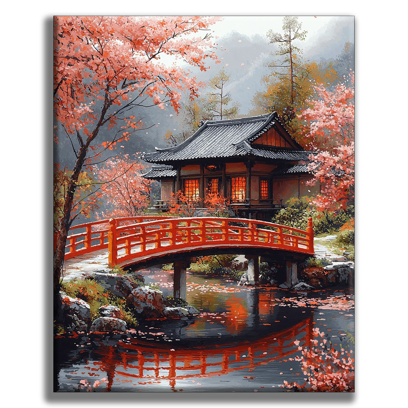 BrÃ¼cke der Stille - Malen nach Zahlen