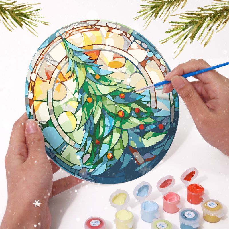 Malen nach Zahlen - Weihnachts-Tischsets | 6 Stück