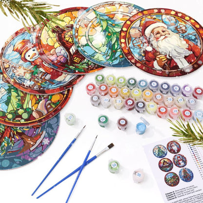 Malen nach Zahlen - Weihnachts-Tischsets | 6 Stück