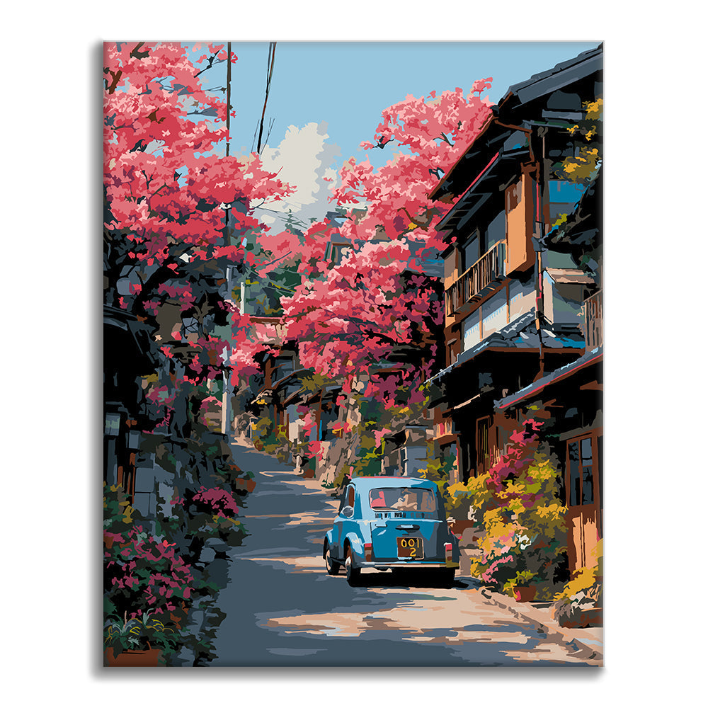 Blossom Street Car – Malen nach Zahlen