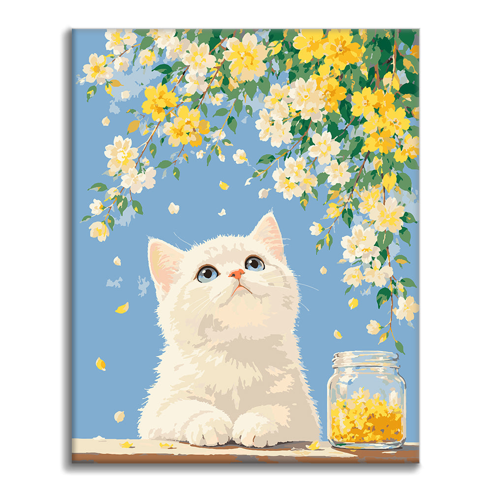 Sommer der Katze – Malen nach Zahlen