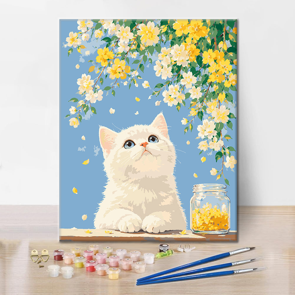 Sommer der Katze – Malen nach Zahlen