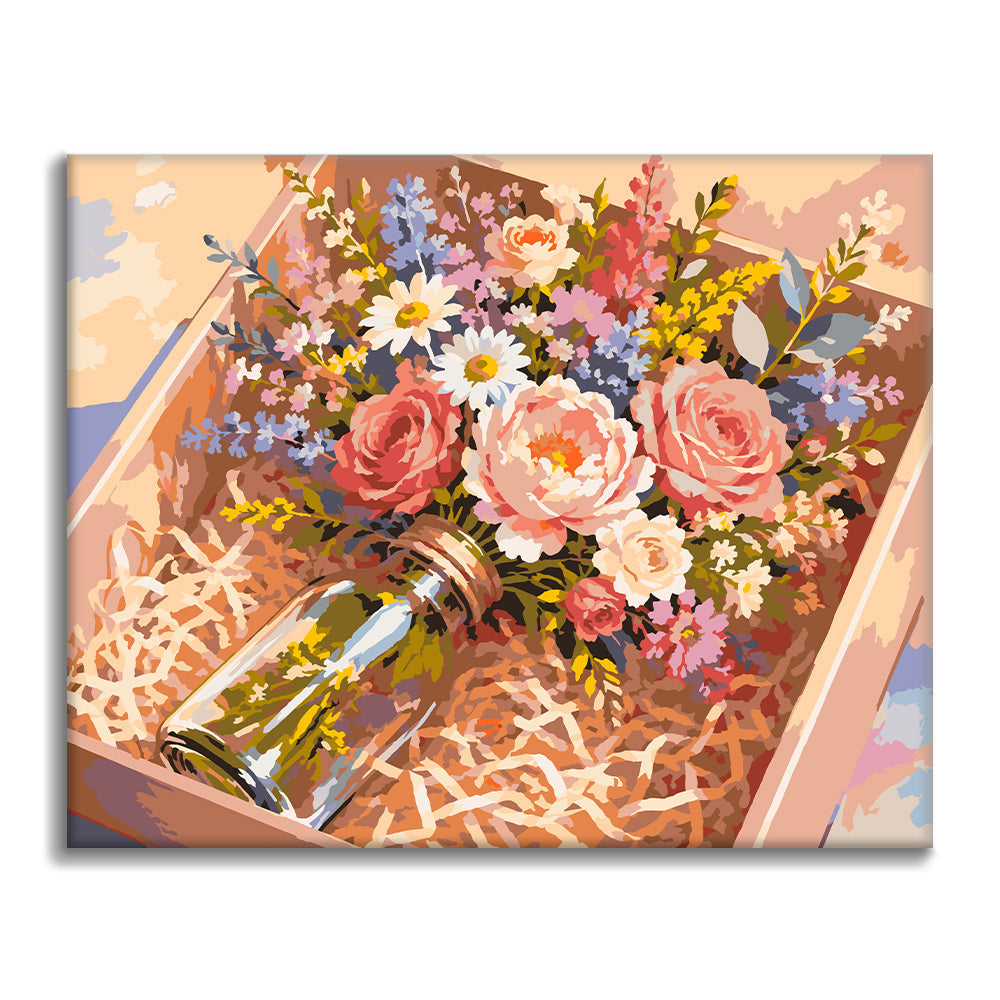 Geschenkstrauß – Malen nach Zahlen