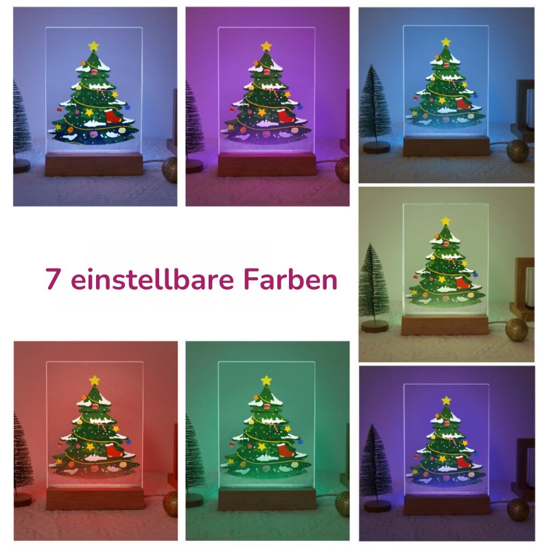 Malen nach Zahlen Weihnachtslampe | Weihnachtsbaum