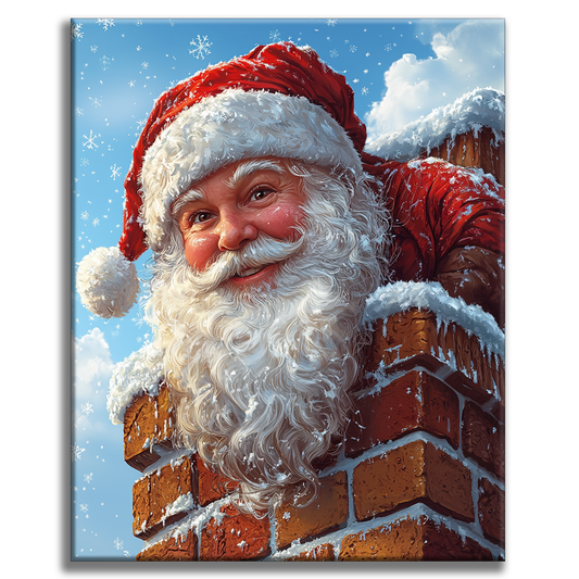 FrÃ¶hlicher Weihnachtsmann  - Malen nach Zahlen