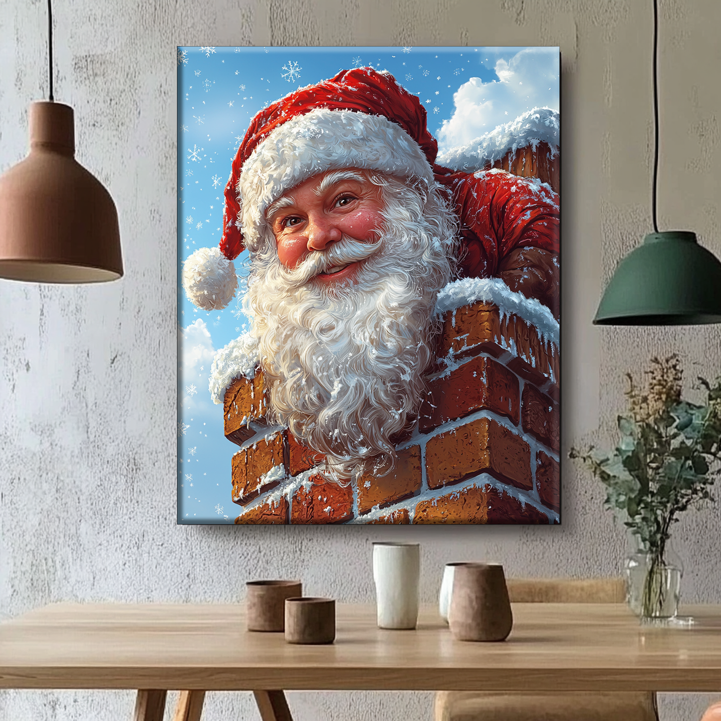 FrÃ¶hlicher Weihnachtsmann  - Malen nach Zahlen