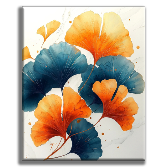 GingkoblÃ¤tter - Malen nach Zahlen