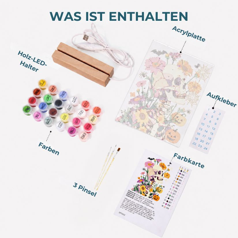 Malen nach Zahlen Weihnachtslampe | Weihnachtsbaum