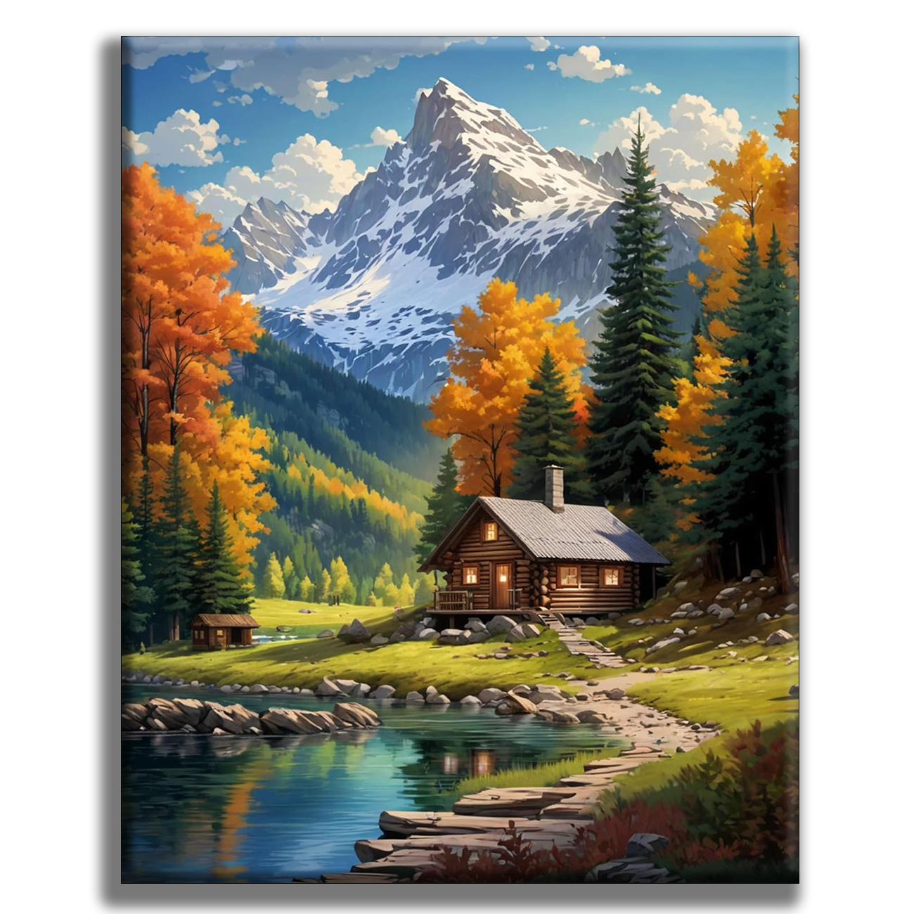 HerbsthÃ¼tte - Malen nach Zahlen