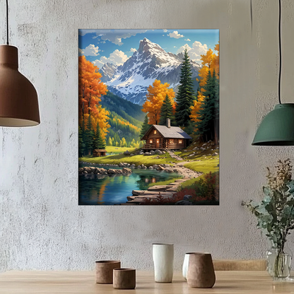 HerbsthÃ¼tte - Malen nach Zahlen