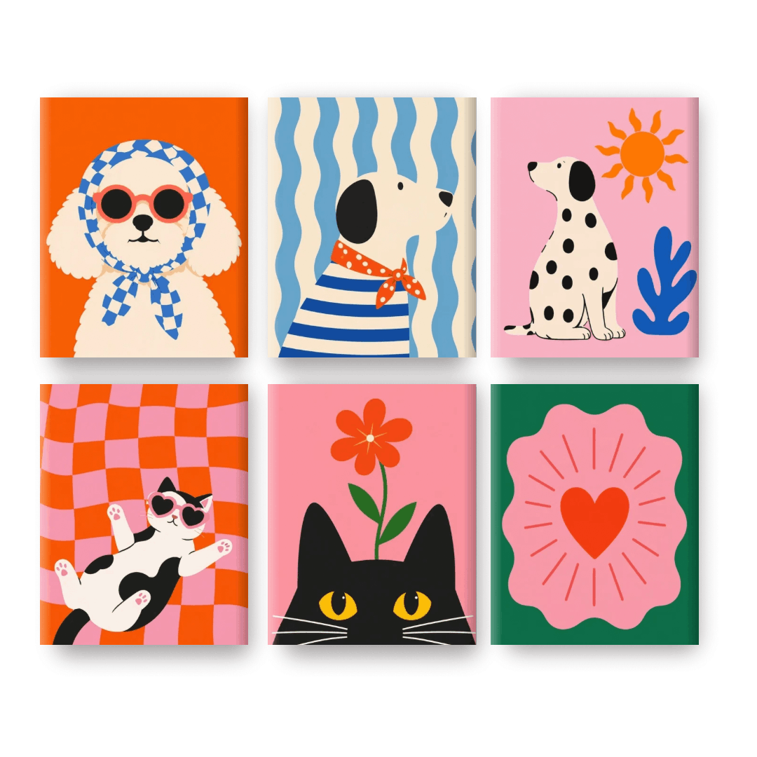 Pop-Art Haustiere