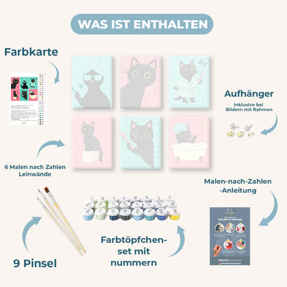 Badezimmer-Katzen